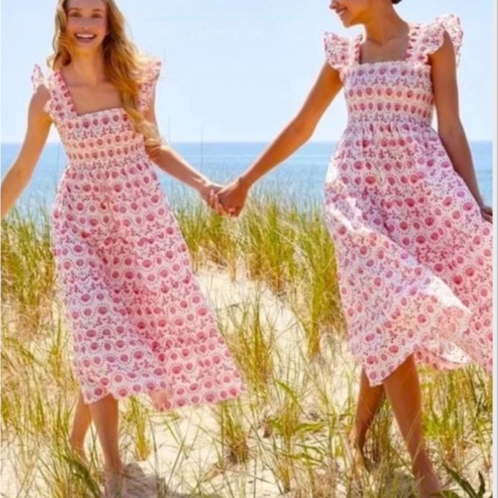Hill House Ellie Nap Dress Mermaid Print Size XS